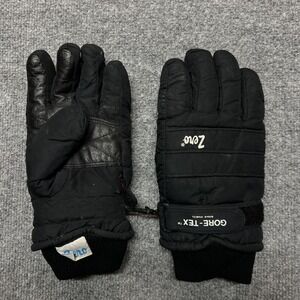 Zero Gloves Womens Large Black Leather Gore-Tex Insulated Lined Winter Ski Snow